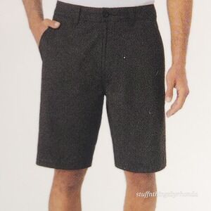 New‎ O'NEILL Drive Men's Blk 2 Way Stretch Shorts, Sz 36, Golf, Casual, Bermuda